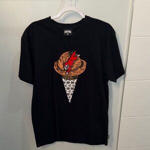 Billionaire Boys Club Black Tee with Ice Cream Graphic